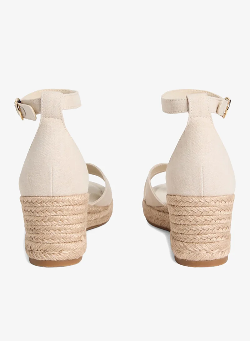 TOMMY HILFIGER  Hemp Crossover Strap Wedge Espadrilles for Women | Best Price UAE